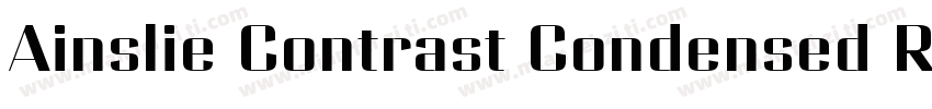 Ainslie Contrast Condensed Regular字体转换